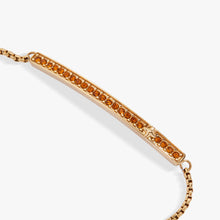 Load image into Gallery viewer, November Everyday Birthstone Pave Bolo Bracelet
