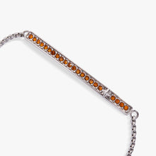 Load image into Gallery viewer, November Everyday Birthstone Pave Bolo Bracelet