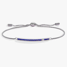 Load image into Gallery viewer, September Everyday Birthstone Pave Bolo Bracelet