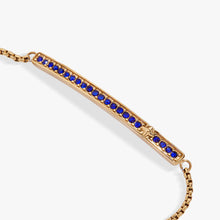 Load image into Gallery viewer, September Everyday Birthstone Pave Bolo Bracelet