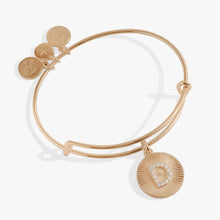 Load image into Gallery viewer, Initial D Pave Starburst Texture Bangle