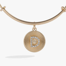 Load image into Gallery viewer, Initial D Pave Starburst Texture Bangle