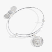 Load image into Gallery viewer, Initial D Pave Starburst Texture Bangle