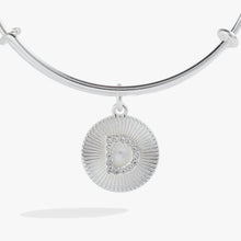 Load image into Gallery viewer, Initial D Pave Starburst Texture Bangle