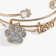 Load image into Gallery viewer, 'Paws of Love' Bracelet Set of 3