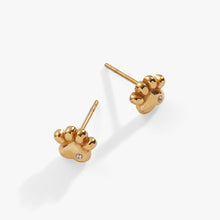 Load image into Gallery viewer, Crystal Paw Mini Stud Earrings