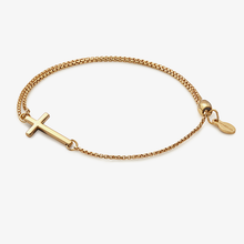 Load image into Gallery viewer, Pull Chain Cross Bracelet