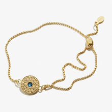 Load image into Gallery viewer, Evil Eye Crystal Pull Chain Bracelet