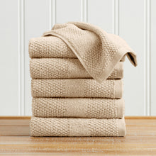 Load image into Gallery viewer, 100% Cotton Woven Texture Bath Towel Set - Marbella Collection
