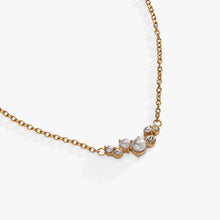 Load image into Gallery viewer, Pearl &amp; Crystal Pendant Necklace