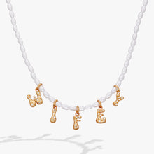 Load image into Gallery viewer, 'Wifey' Bubble And Beaded Pearl Necklace