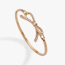 Load image into Gallery viewer, Bow Pearl Coquette Tension Bangle
