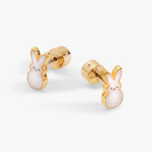 Load image into Gallery viewer, PEEPS® White Pearlized Bunny Studs