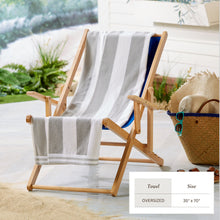 Load image into Gallery viewer, Striped Cabana Beach Towel - Edgartown Collection