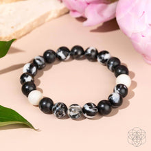 Load image into Gallery viewer, Permission to Pause - The Zebra Jasper Bracelet