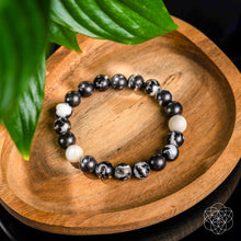 Load image into Gallery viewer, Permission to Pause - The Zebra Jasper Bracelet