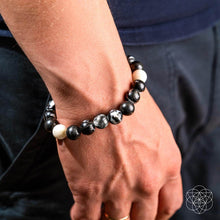 Load image into Gallery viewer, Permission to Pause - The Zebra Jasper Bracelet
