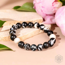 Load image into Gallery viewer, Permission to Pause - The Zebra Jasper Bracelet