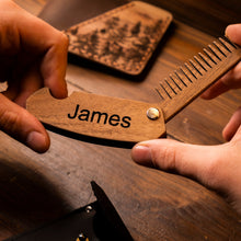 Load image into Gallery viewer, Wooden Beard Comb – Bearded Man