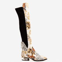 Load image into Gallery viewer, The Perugia Leather Pointy Toe Knee High Women Boot