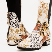 Load image into Gallery viewer, The Perugia Leather Pointy Toe Knee High Women Boot