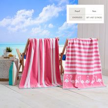 Load image into Gallery viewer, Cotton Velour Beach Towel - Maui Collection