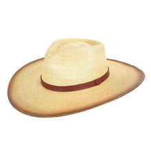 Load image into Gallery viewer, Peter Grimm Yosef - Wide Brim Mexican Palm Straw Fedora Hat