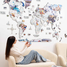 Load image into Gallery viewer, World Photo Map Pastel