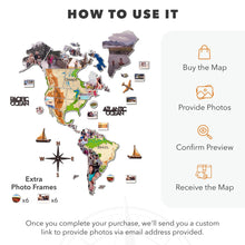 Load image into Gallery viewer, World Photo Map Physical