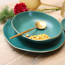 Load image into Gallery viewer, Pine Green Soup Bowl-Set of 4