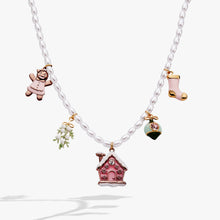 Load image into Gallery viewer, Pink Christmas Beaded Charm Necklace