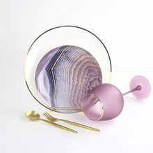 Load image into Gallery viewer, Amethyst Agate Plate-Set of 4
