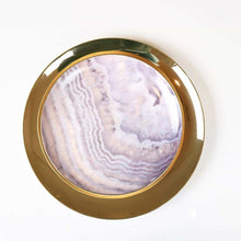 Load image into Gallery viewer, Shiny Wide Gold Rim Dinner Plate-Set of 4