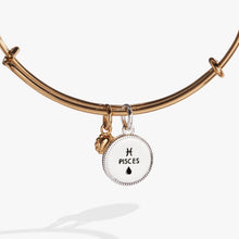 Load image into Gallery viewer, Pisces Zodiac Charm Bangle