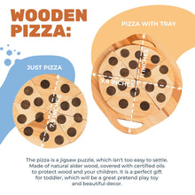 Load image into Gallery viewer, Wooden pizza toy