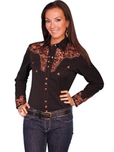 Load image into Gallery viewer, Scully Floral Tooled Embroidery - Women's Western Shirt