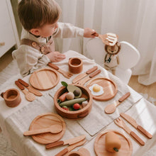 Load image into Gallery viewer, Wooden Play Kitchen Dishes