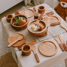 Load image into Gallery viewer, Wooden Play Kitchen Dishes