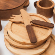 Load image into Gallery viewer, Wooden Play Kitchen Dishes