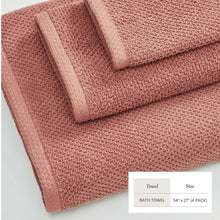 Load image into Gallery viewer, Cotton Textured Bath Towel Set - Acacia Collection