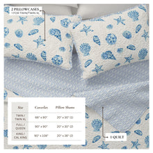 Load image into Gallery viewer, Coastal Quilt Set Bali Collection
