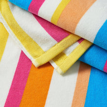 Load image into Gallery viewer, Cotton Velour Cabana Stripe Beach Towel - Novia Collection
