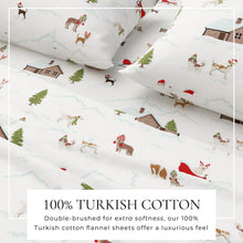 Load image into Gallery viewer, Turkish Cotton Christmas Flannel Sheet - Whittaker Collection