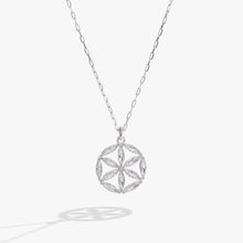 Load image into Gallery viewer, Faith and Family Rosette Pendant Necklace