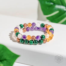 Load image into Gallery viewer, Powerhouse of Wealth Manifestation - Crystal Quartet Bracelet Set