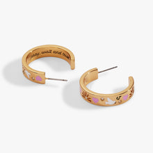 Load image into Gallery viewer, 'Pray, Wait and Trust' Hoop Earrings