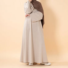 Load image into Gallery viewer, Premium Linen Effect Pullover Abaya with Pockets (MA341)