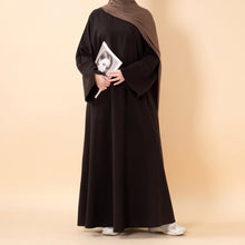 Load image into Gallery viewer, Premium Linen Effect Pullover Abaya with Pockets (MA341)