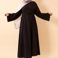 Load image into Gallery viewer, Premium Linen Effect Pullover Abaya with Pockets (MA341)