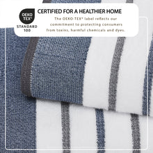 Load image into Gallery viewer, Decorative Cotton Stripe Bath Towel Set - Noelle Collection